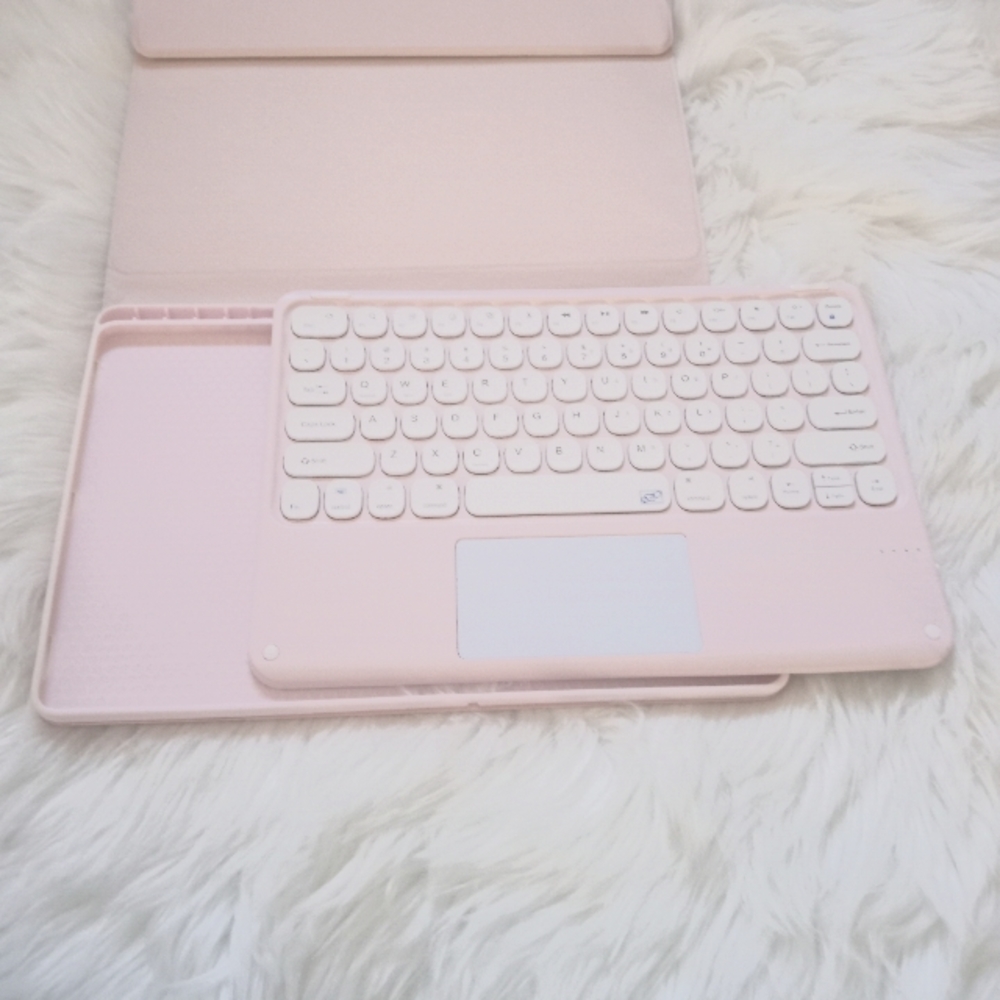 Pink Large notebook cover set w/keyboard